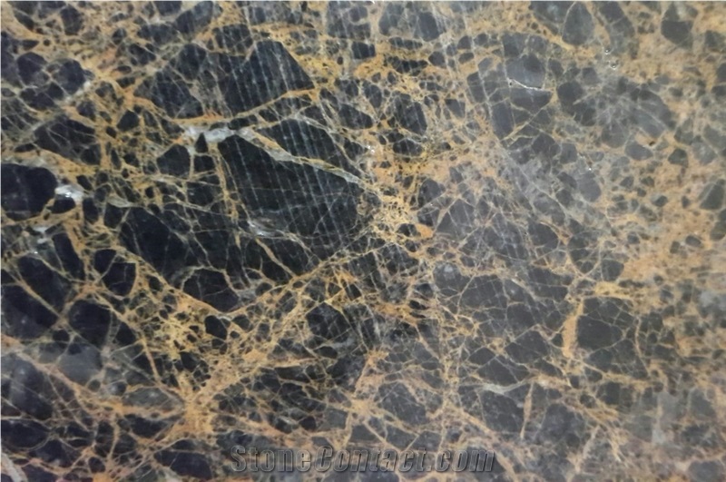 Golden Black Marble - Quarry1, Golden Black Marble Block