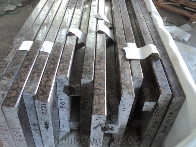 Baltic Brown Granite Building Wall Stone,Nature Stone,Finland Granite Material.3cm Polished Finished with One Long Size Polished