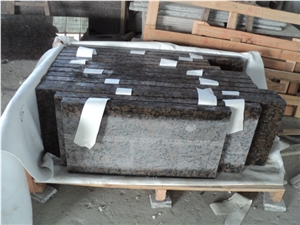 Baltic Brown Granite Building Wall Stone,Nature Stone,Finland Granite Material.3cm Polished Finished with One Long Size Polished
