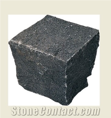 G684 Black Basalt Paving Stone,Split Finished Cube Stone & Pavers