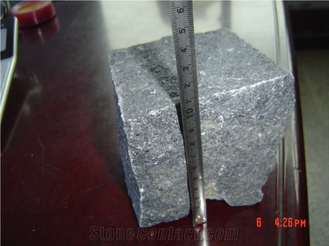 G684 Black Basalt Paving Stone,Split Finished Cube Stone & Pavers