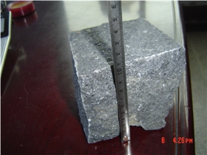 G684 Black Basalt Paving Stone,Split Finished Cube Stone & Pavers