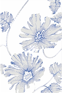 White Luster Printed Ceramic Glazed Wall Tiles