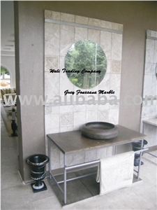 Grey Foussana Limestone Blocks from Tunisia Good Prices