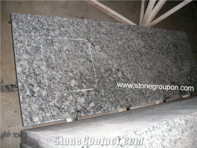 Spray White Granite Kitchen Countertops