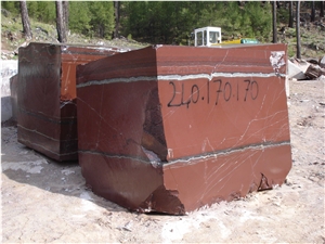 Rosso Laguna Marble Block, Turkey Red Marble