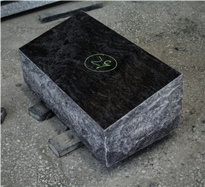 Bahama Blue Granite Pillow Marker Tombstone & Monument