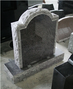 Bahama Blue Polished Upright Tombstone & Monument