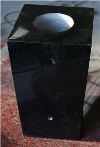 Black Absolute Polished Tapered Vases Black Absolute Polished Tapered Vases