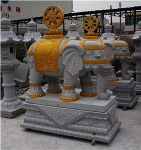 China Granite Elephant Carving, G603 Grey Granite Sculpture & Statue China Granite Elephant Carving, G603 Grey Granite Sculpture & Statue