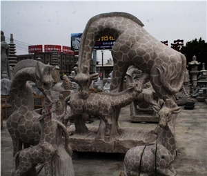 China Granite Giraffe Sculpturer