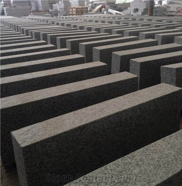China Grey Granite Flamed Kerbstones