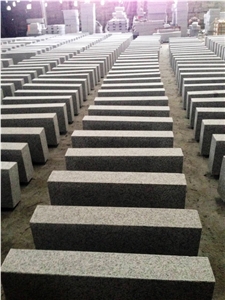 China Grey Granite Flamed Kerbstones