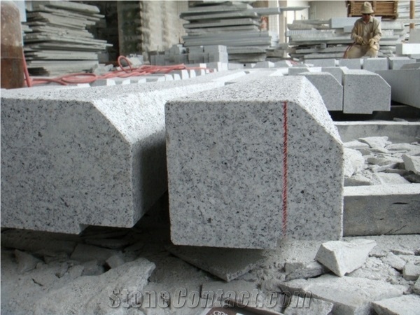 China Grey Granite Flamed Kerbstones