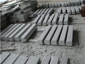 China Grey Granite Flamed Kerbstones