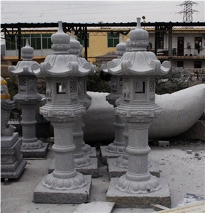 China Grey Granite Japanese Lanterns, G603 Grey Granite Japanese Lanterns