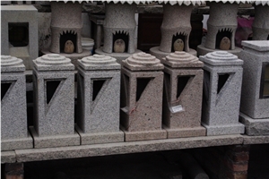 China Rust Granite Garden Trash Can