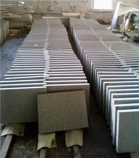 Chinese Gray Granite Flamed Paver, G603 Grey Granite Cube Stone & Pavers