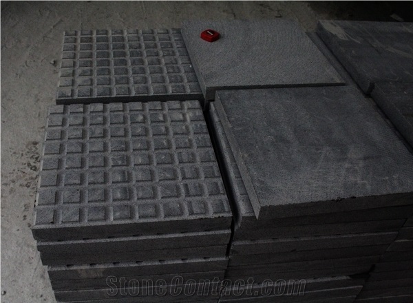 Dark Gray Granite Sawn Blind Paving Stone