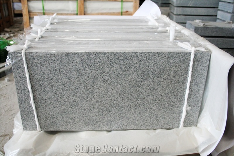 Light Gray G633 Granite American Marker Monument Design