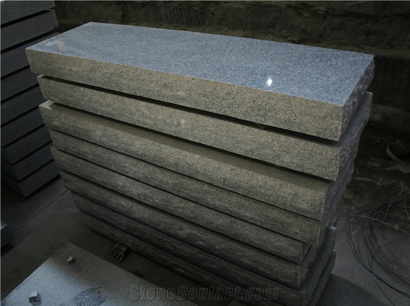 Light Gray G633 Granite American Marker Monument Design