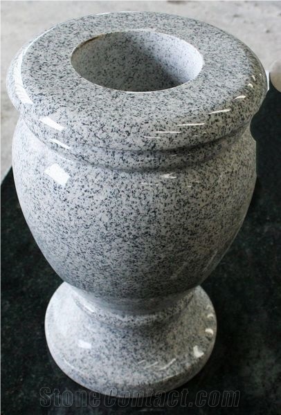 Light Gray G633 Granite Polished Monumental Vases