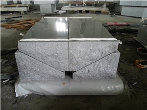 Light Grey G633 Polished Cemetery Slant Marker Monument