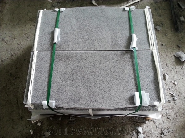 Light Grey G633 Polished Cemetery Slant Marker Monument