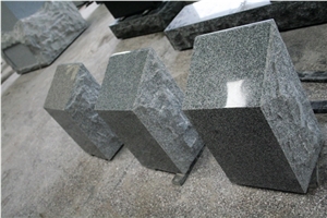 Light Grey G633 Polished Square Cemetery Slant Marker Tombstone