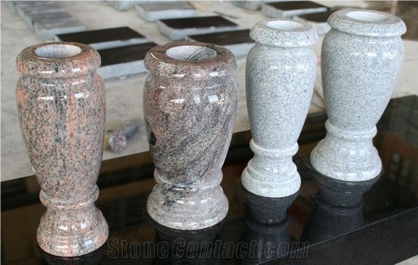 Multicolor Red Polished Round Monumental Vases