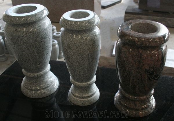 Multicolor Red Polished Round Monumental Vases