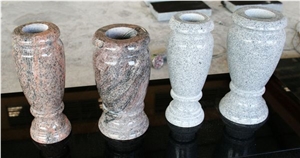 Multicolor Red Polished Round Monumental Vases