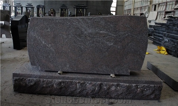 Paradiso Flamed Upright Tombstone & Monument
