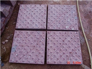 Red Granite Sawn Blind Paving Stone