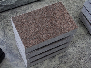 Shandong Imperial Rose Granite Marker Monument & Tombstone