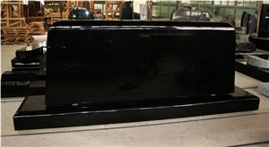 Shanxi Black Polished Upright Tombstone & Monument