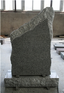 Sierra Gray G603 Polished Mountain Top Tombstone & Monument