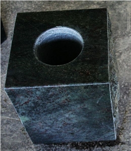 Tropical Green Polished Square Vases
