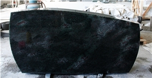 Tropical Green Polished Upright Tombstone & Monument