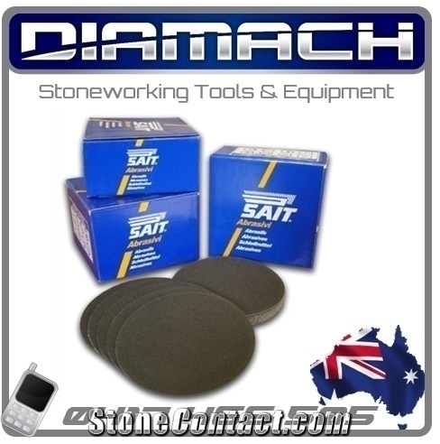 Sait 125mm Diameter 60 Grit Dry Sanding Disc Qrs Backed