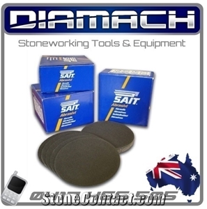 Sait 125mm Diameter 60 Grit Dry Sanding Disc Qrs Backed