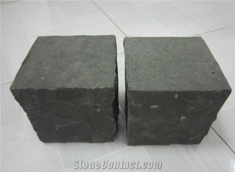 Basalt Cubes/Cobbles, Black Basalt Cube Stone & Pavers