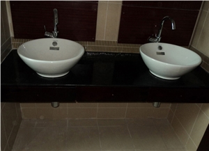 Beauty Black Granite Vanity Tops