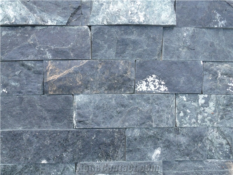 Blue-Gray Gneiss- Natural Bricks Stone, Cladding