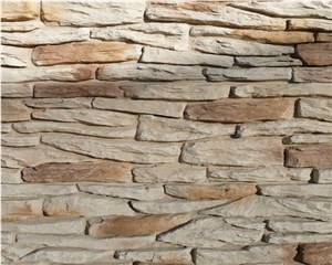 Looks Like Stone for External and Internal Cladding, Beige Sandstone Cultured Stone