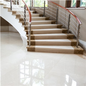 Bianco Perla Marble Staircase and Floors Bianco Perla Marble Staircase and Floors