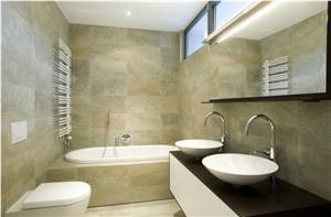 Multicolor Green Slate Bathroom Wall Tiles