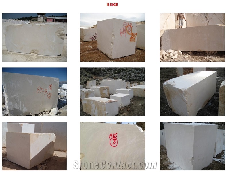 Beige Marble Blocks