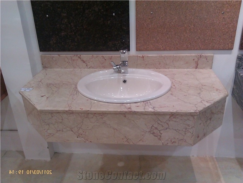 Rosalia Pink Marble Vanity Top