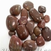 Brown Marble Pebble Stone,Natural Brown Marble Polished River Stone,Brown Gravels